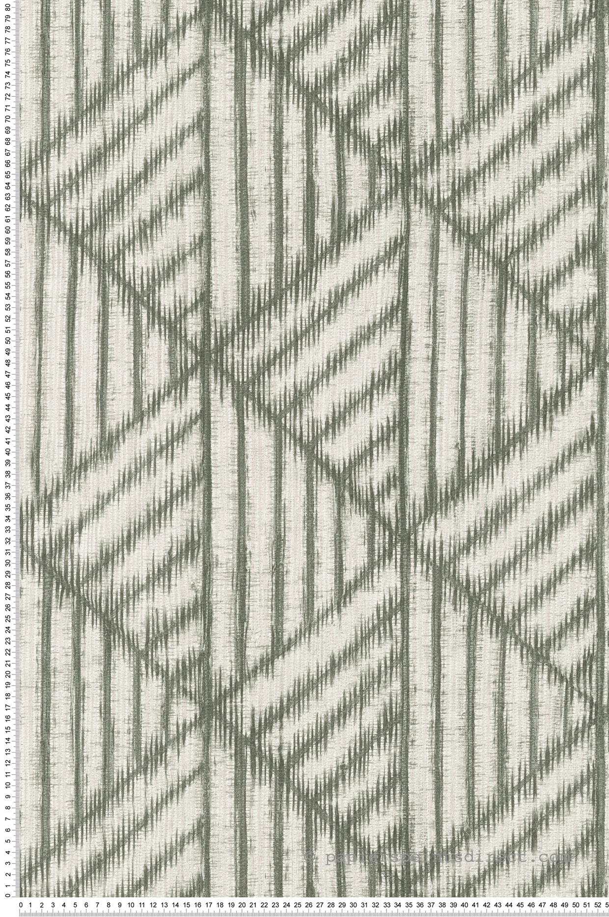 Papier peint Géométrie Nature Normade vert - Abaca de Lutèce | Réf. LTC-51232304