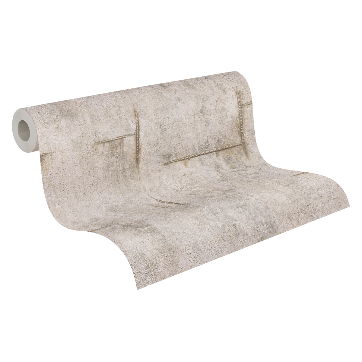 Papier peint Béton Graphite Groove gris clair - Cosmoliving d'A.S. Création ROLL | Réf. AS-790853