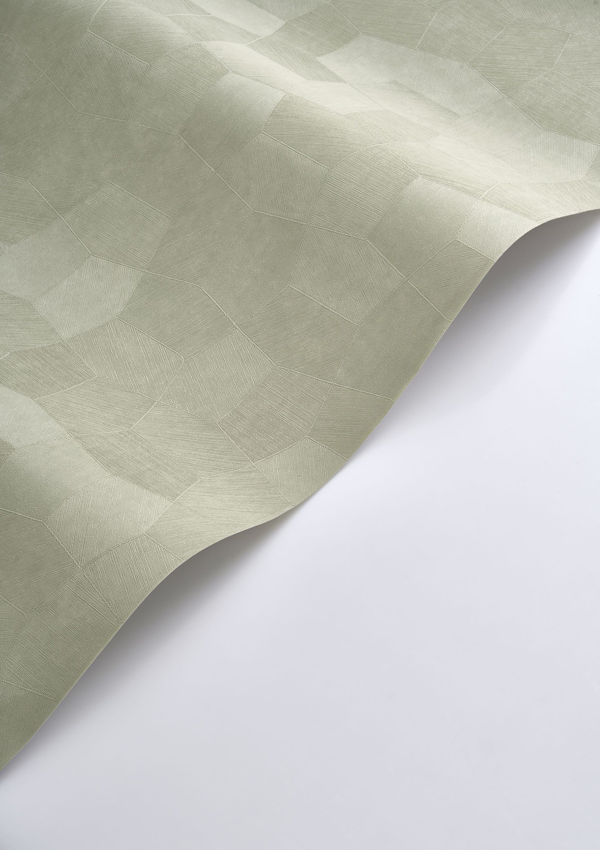 Papier peint Facettes Minérales Selene vert sauge - Solaris de Casadéco ROLL | Réf. SOLA201897202
