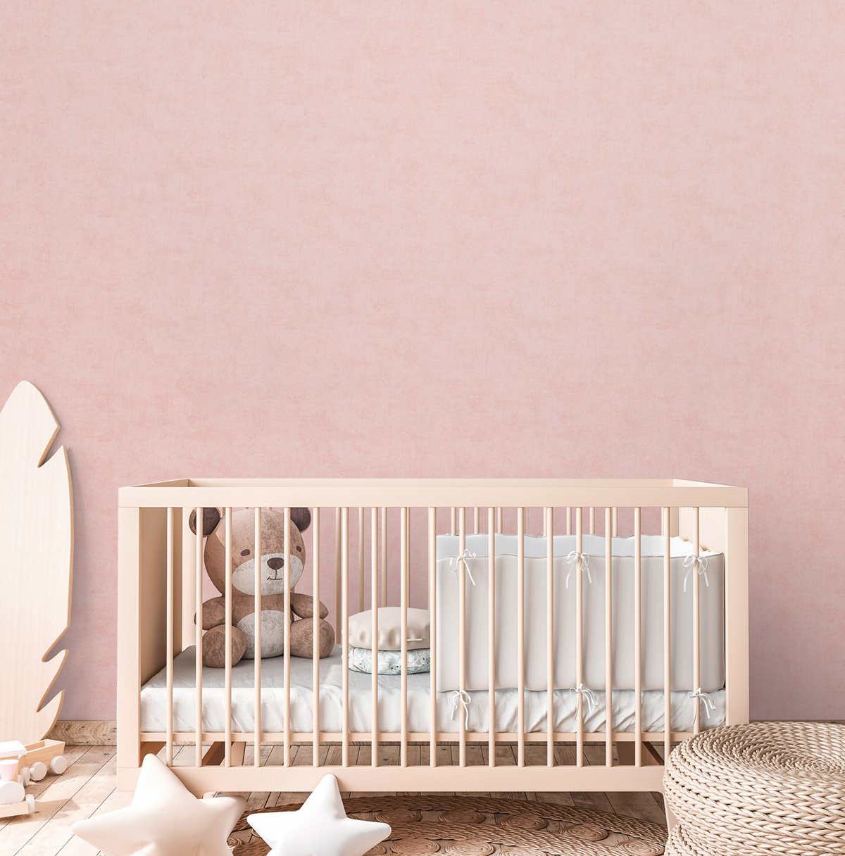 Papier peint Faux Uni Patine rose - Lilly & Luis d'A.S. Création AMB2 | Réf. AS-771792