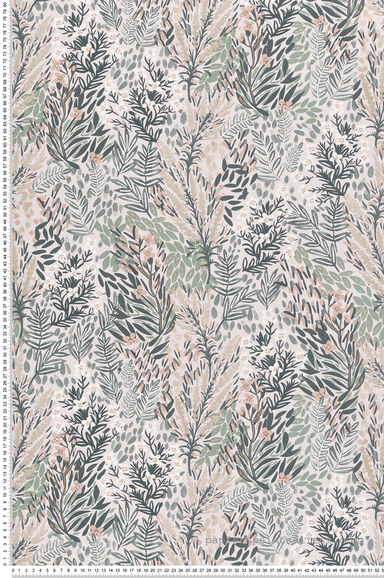 Papier peint Jardin Fleuri rose et vert - Jardin d'Eden de Lutèce | Réf. LTC-51202603