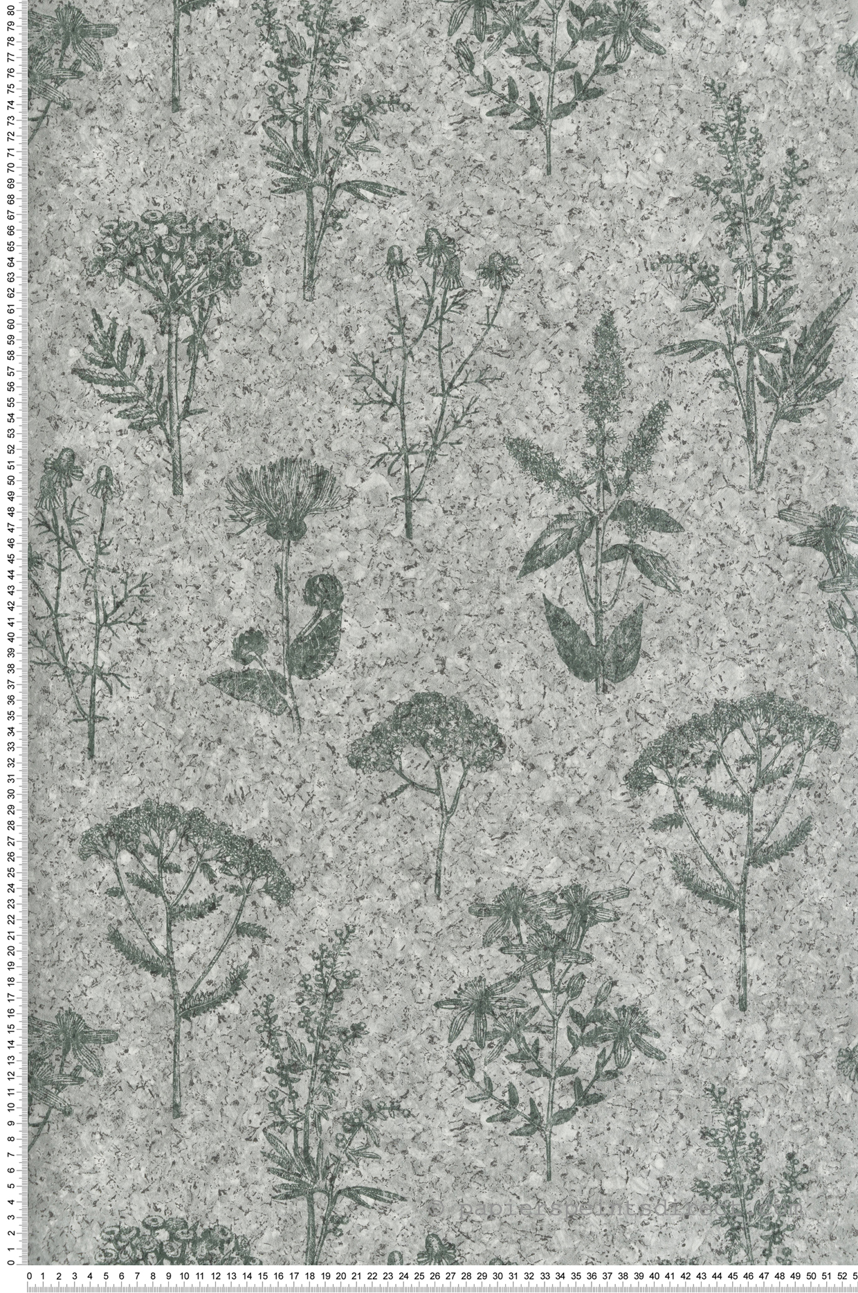 Papier peint Liège Graminées Végétaux vert - Brut d'Ugépa | Réf. UGP-M78304