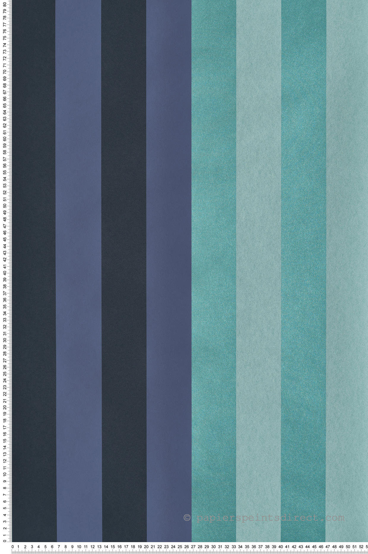 Papier peint Rayure Irisée Infinitus bleu métallisé - Romance de Masureel | Réf. MAS-ROM503