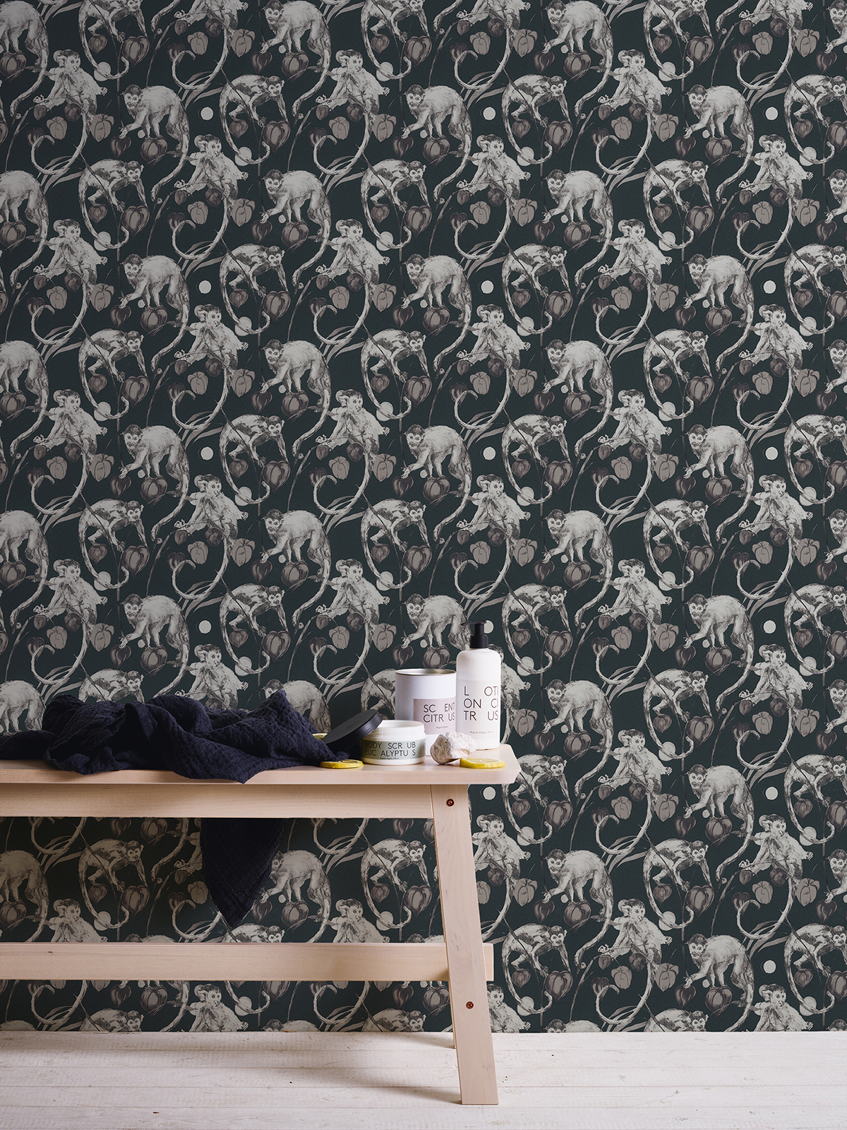 Papier peint Singe Capucins noir - Change is good de Michalsky | Réf. MC-37982-2