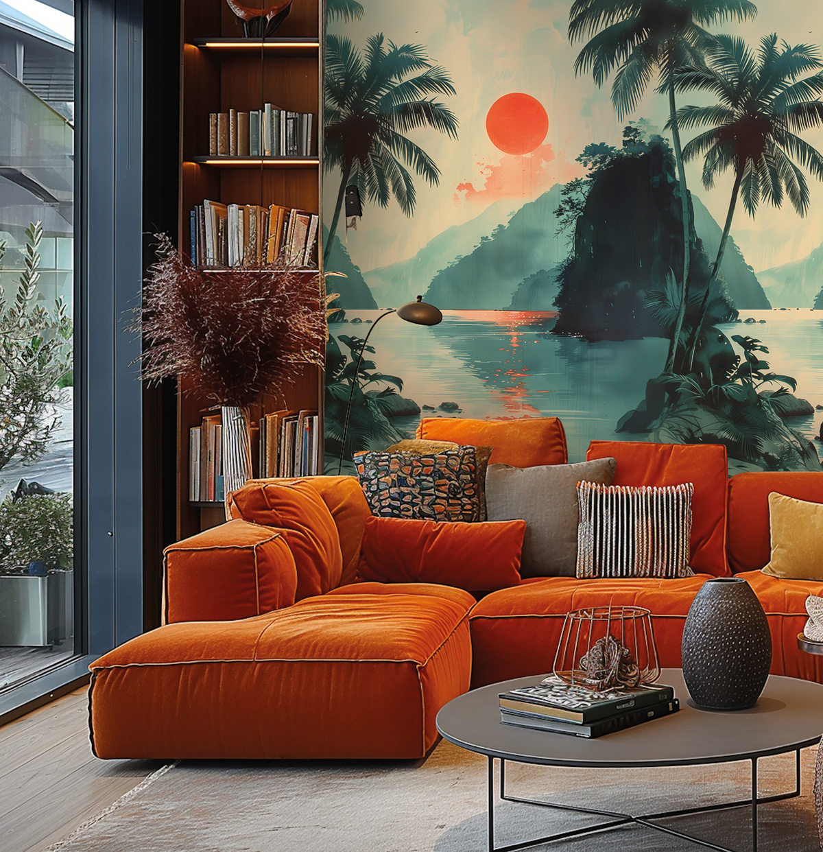 Papier peint panoramique Soleil Tropical Sunset - Metropolitan Stories 4 Hot Spots d'A.S. Création AMB1| Réf. AS-790165