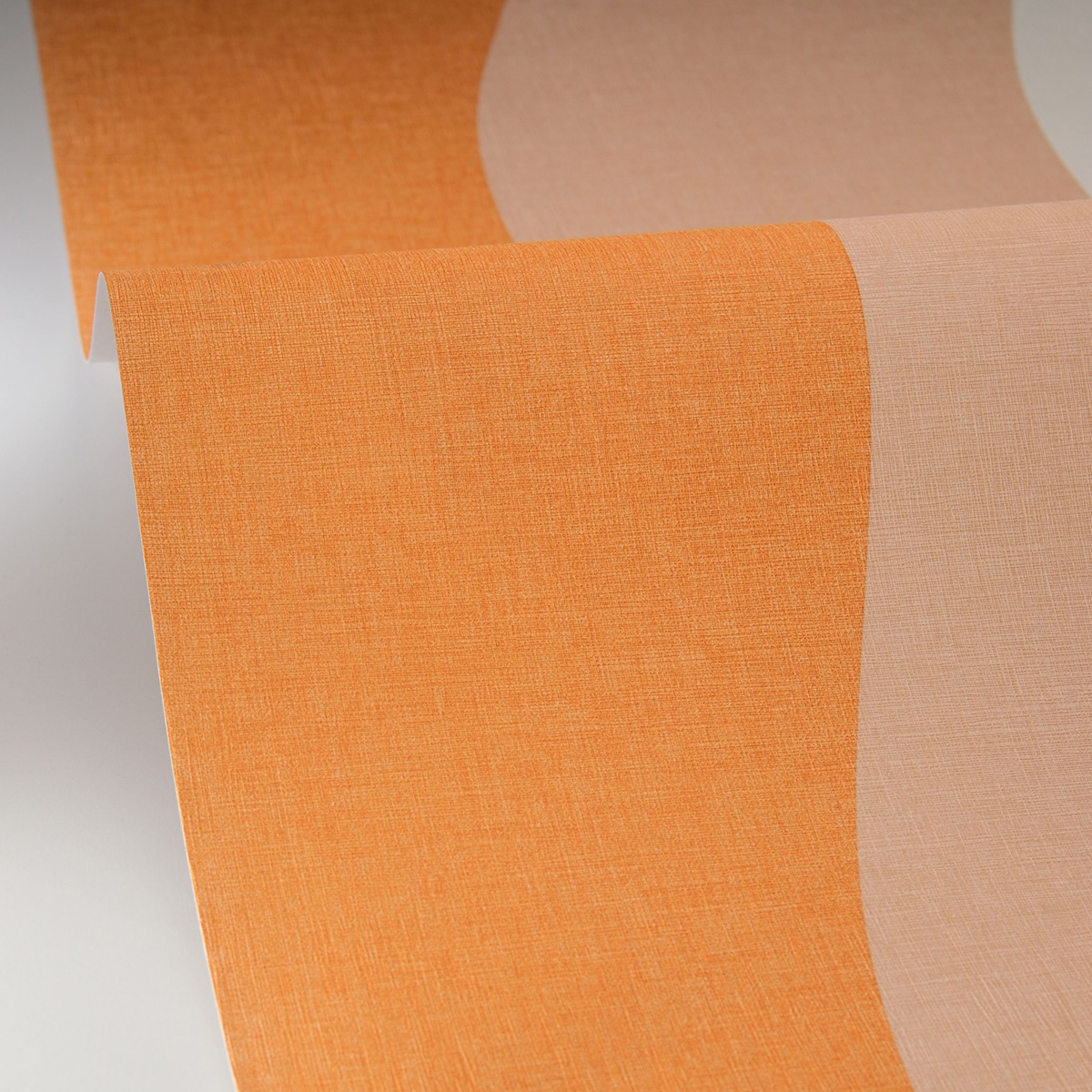 Papier peint Vague Rayure Sandy orange rose - Twist de Casélio AMBV | Réf. TST106473044