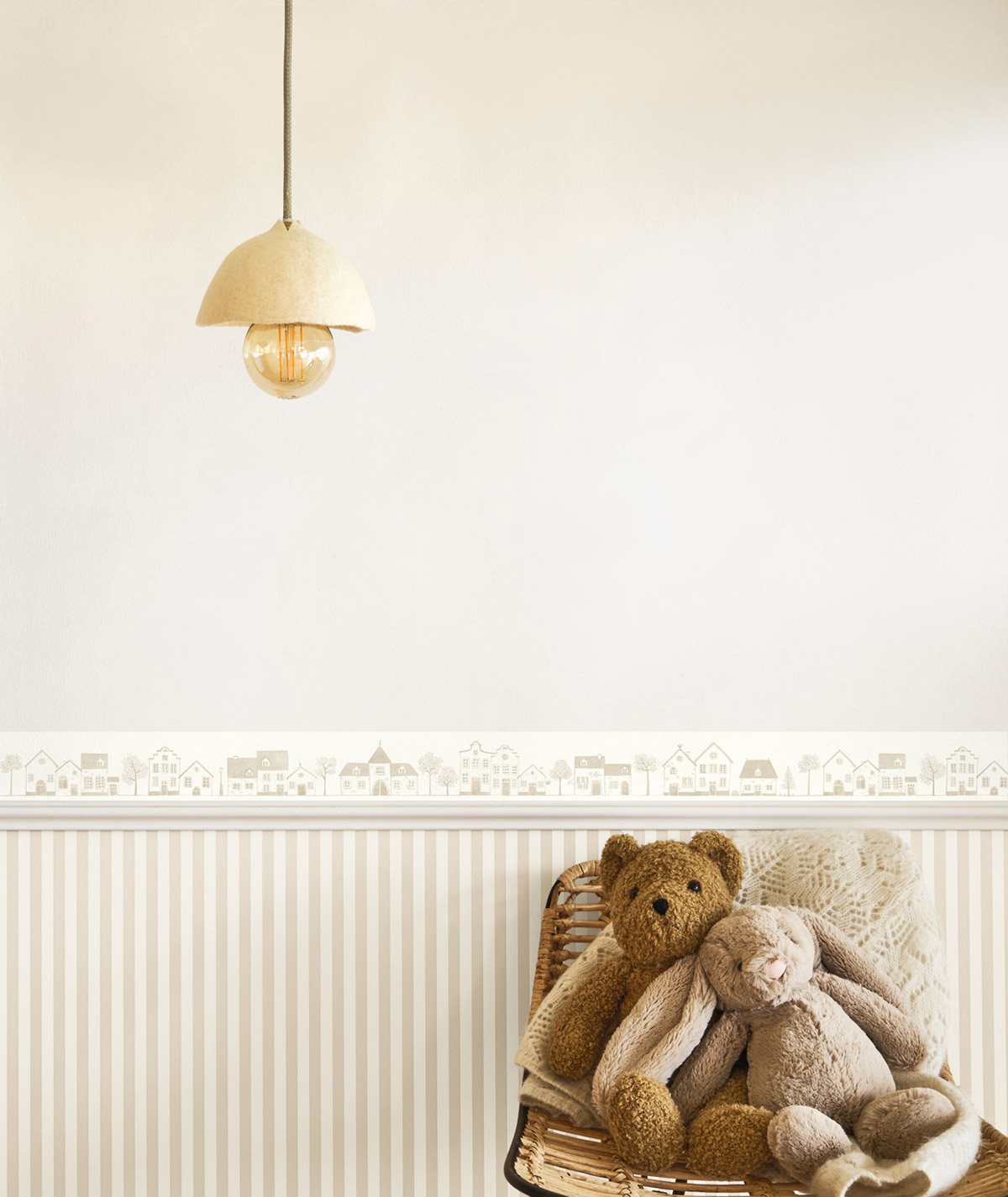 Papier peint Rayures lin - Once Upon A Time 2 de Casadéco | Réf. OUTD29881505