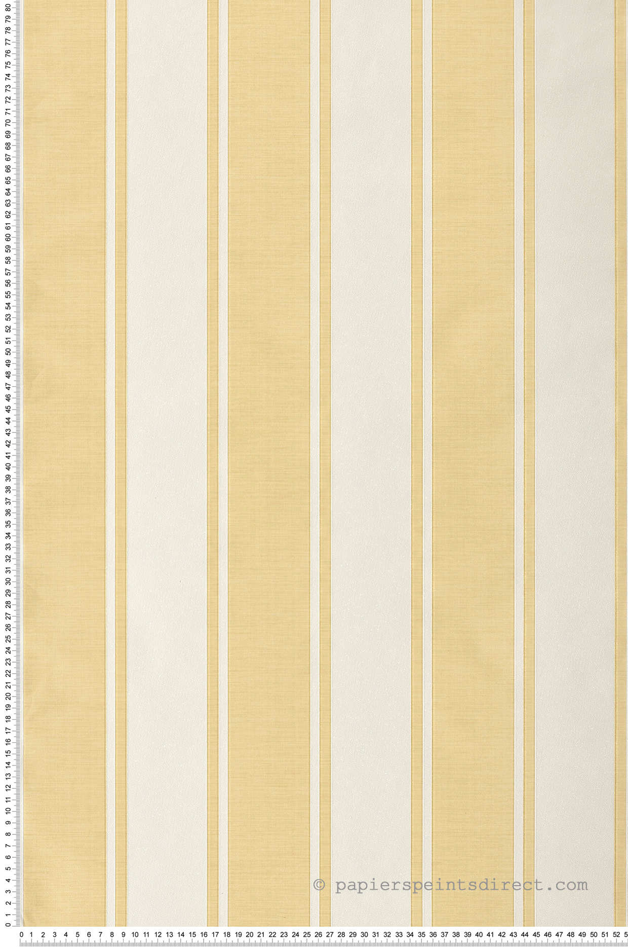 Papier peint Rayure Baroque jaune - San Marco de Montecolino | Réf. MC-23672