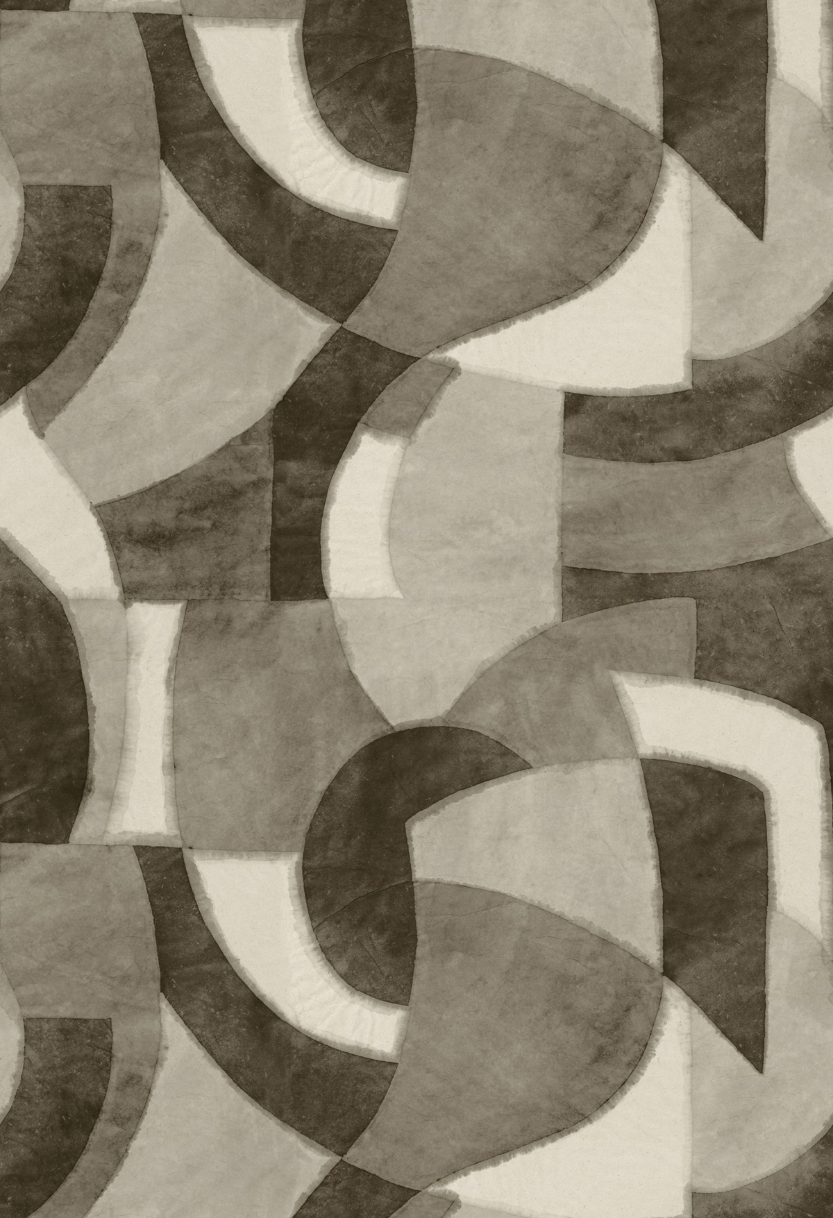 Papier peint panoramique Graphique Rêves de Papier L anthracite 212X310 - Papercraft de Casadéco | Réf. PAPC89699704