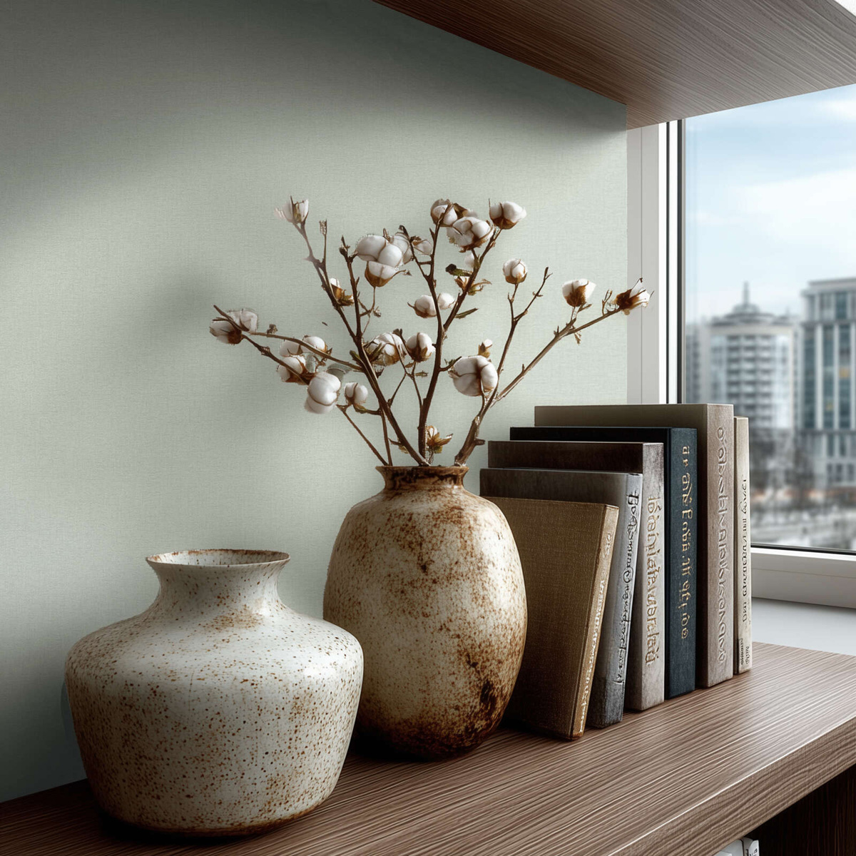 Papier peint Uni Doux vert d'eau - Vibes & Styles d'A.S. Création AMB3| Réf. AS-790101