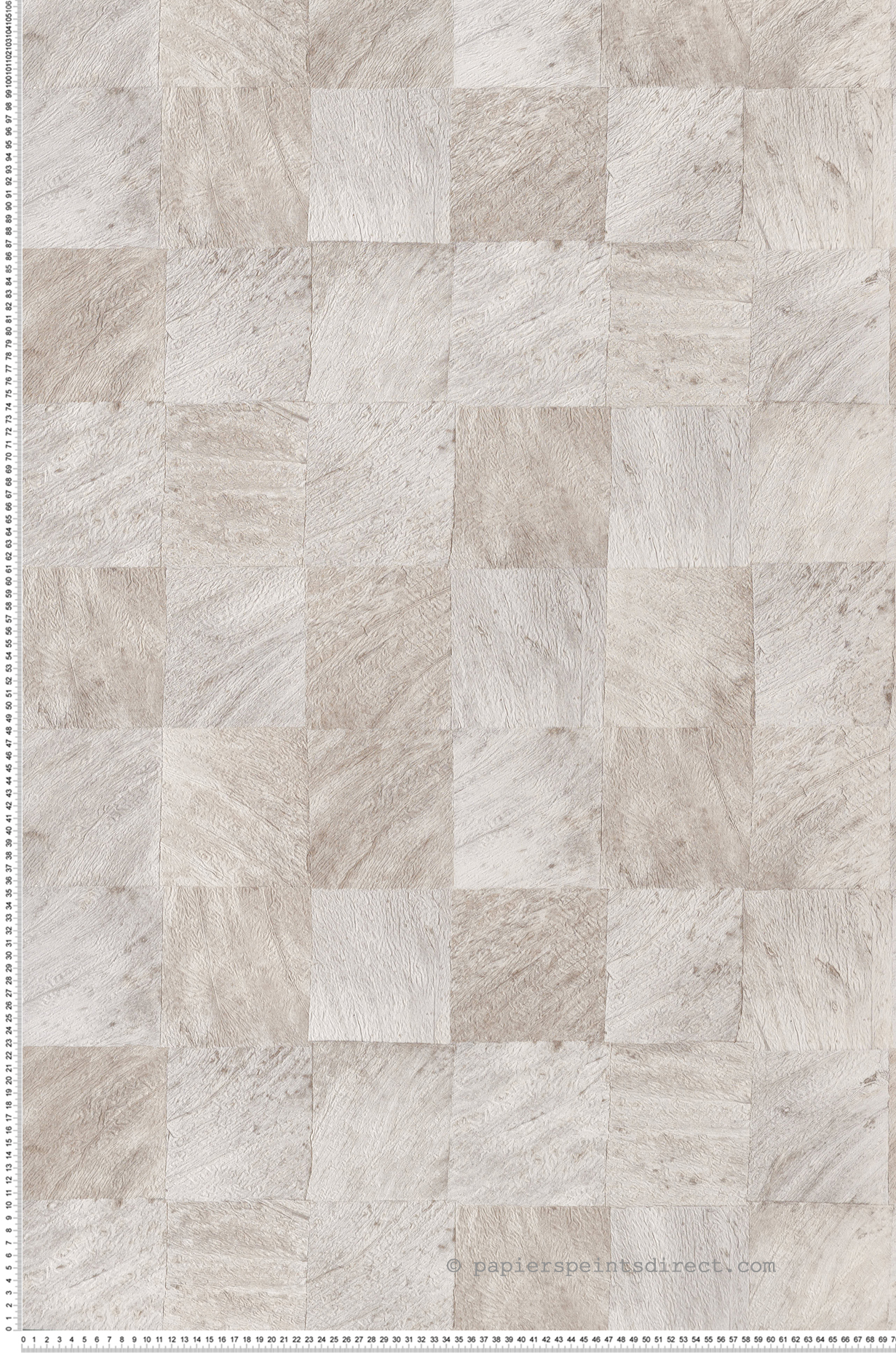 Papier peint Bois Abale gris clair - Karabane de Casamance | Réf. CAS-75172960