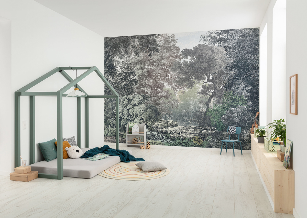 Papier peint panoramique Forêt vert - Papier peint Komar Into Wonderland