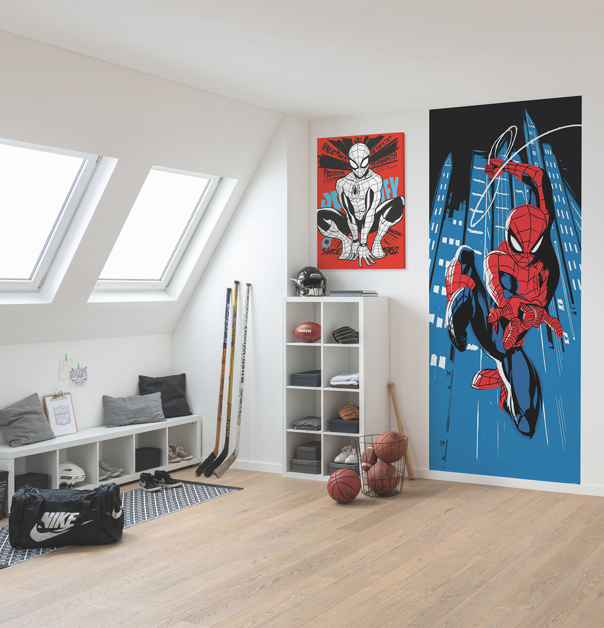 Papier peint panoramique Spider-Man Marvel Rooftop-Rockin' - Papier peint Komar Into Wonderland