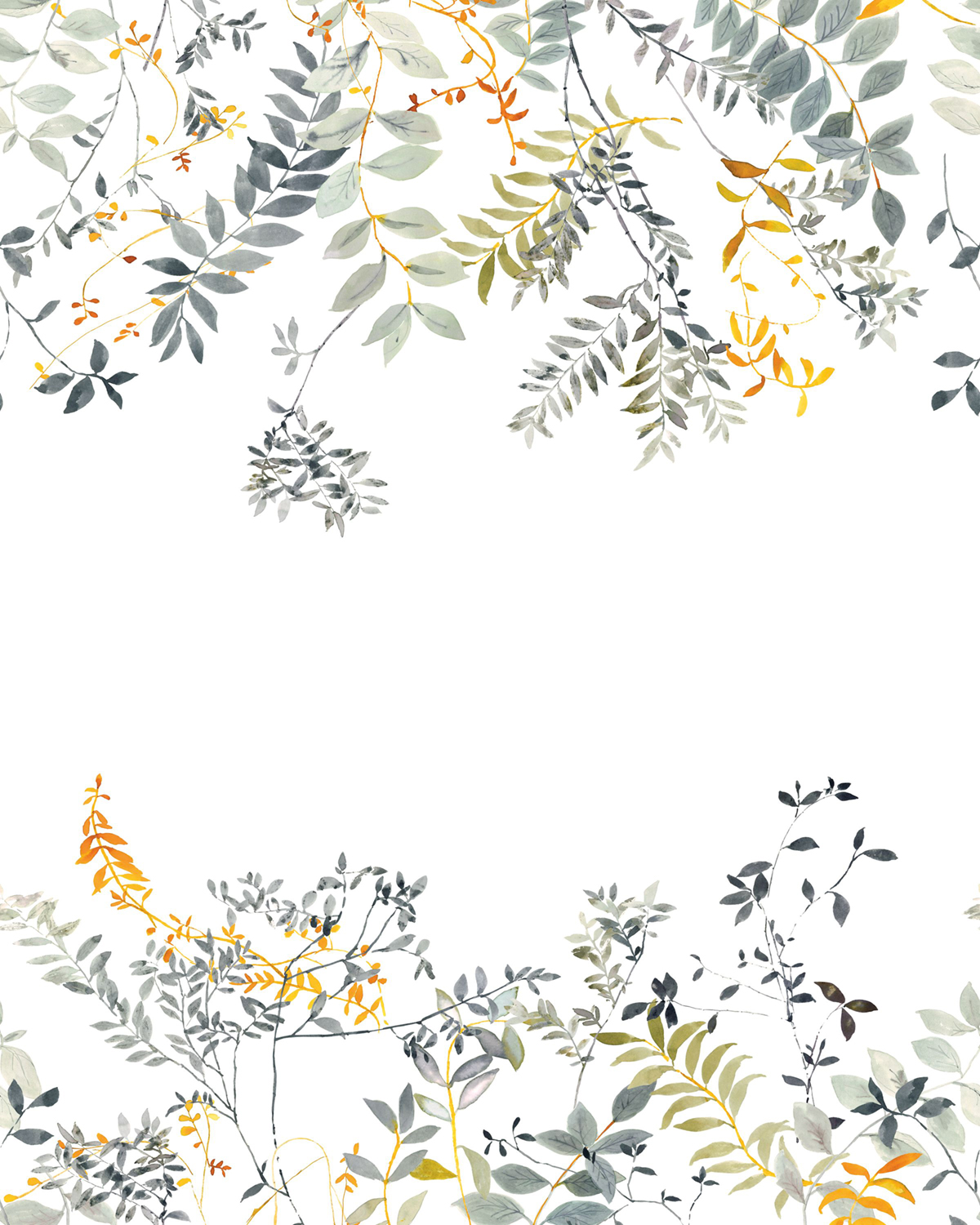 Papier peint panoramique Plante Vue du Ciel S vert 200X250 - Wonderwalls 2 de Casadéco | Réf. WDWD200097605