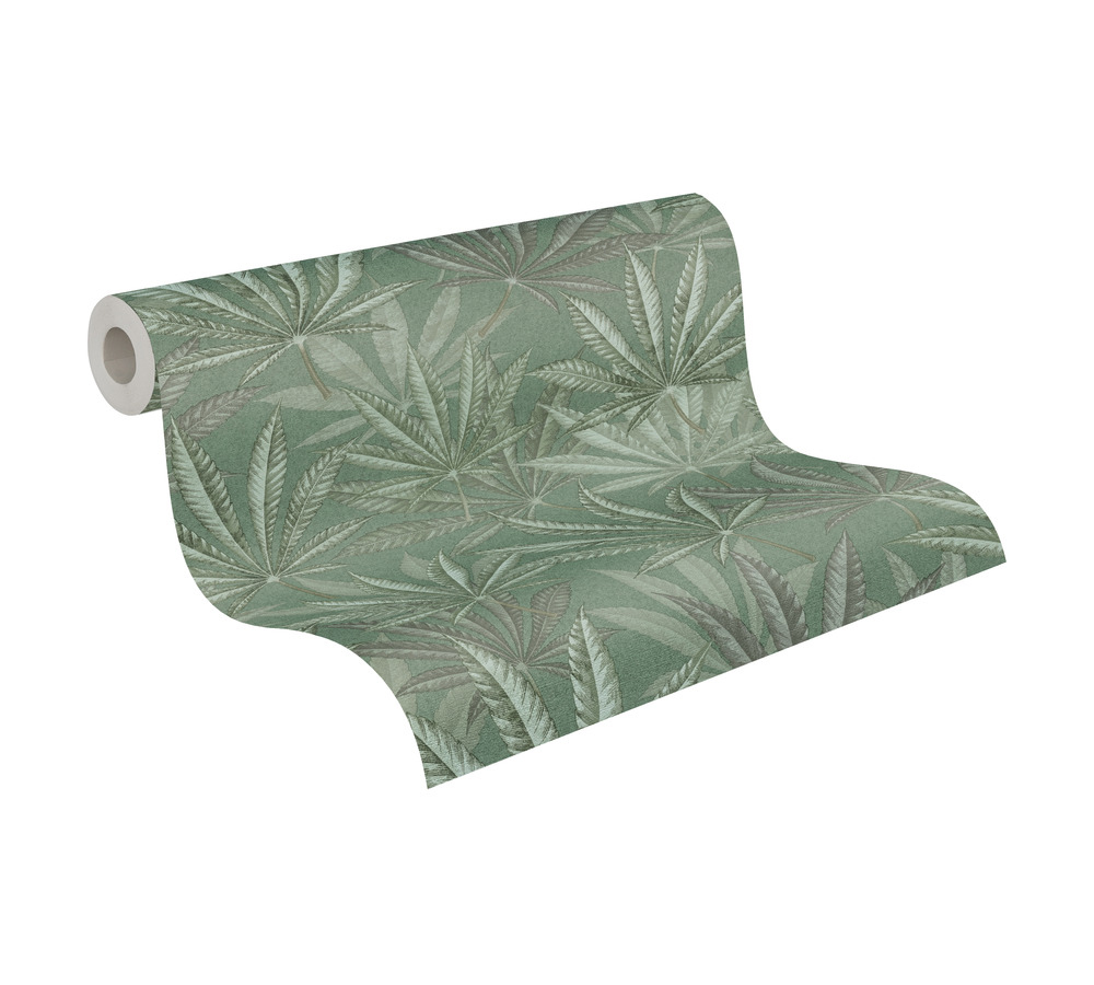 Papier peint Feuilles Sauvages vert - Metropolis Michalsky 6 de Livingwalls ROLL | Réf. AS-399841