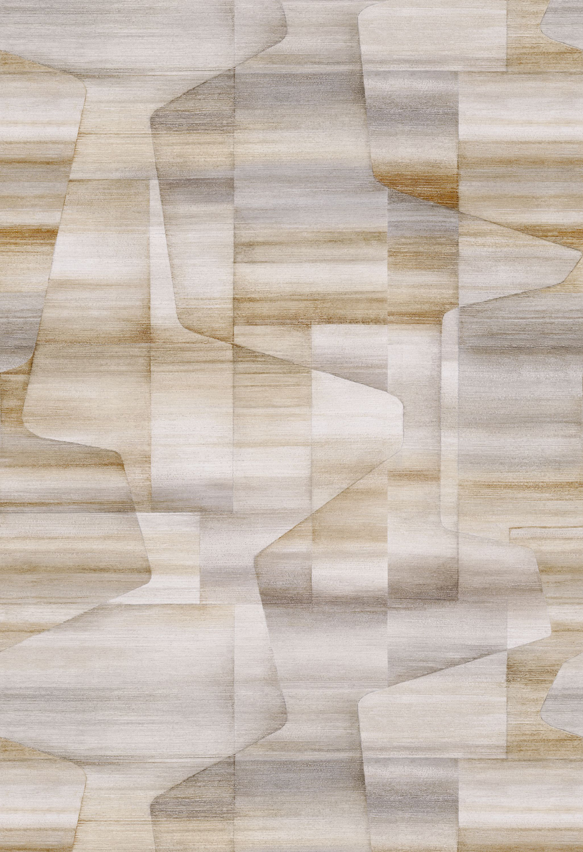 Papier peint panoramique Géométrie Moderne John L ocre gris 212X310 - Carnaby Street de Casadéco | Réf. CARN200571827