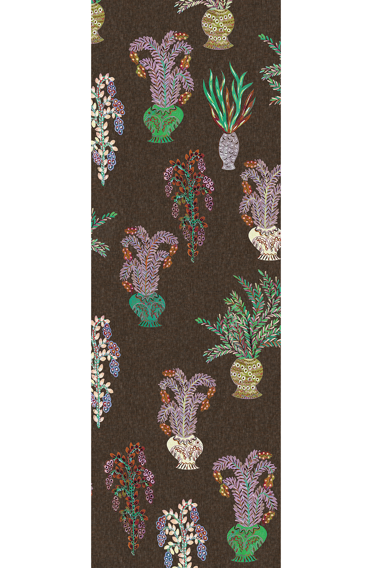 Papier peint panoramique Plante en Bouquet violet - A H260 - Joy de Masureel | Réf. MAS-DGJOY1031-260