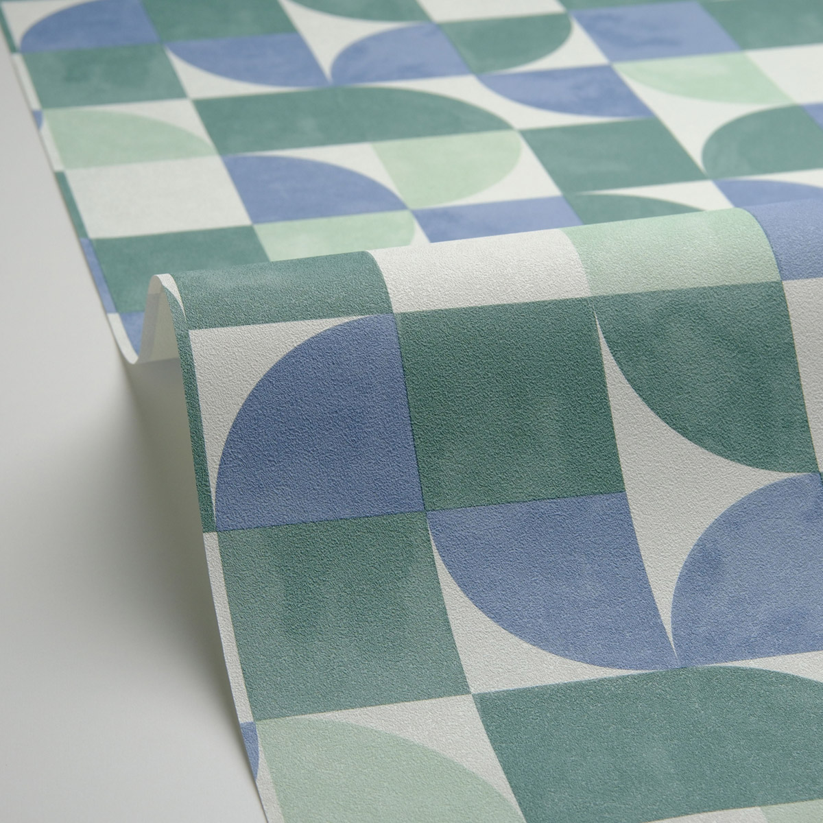 Papier peint Forme Rétro Happiness bleu vert - Green Life 2 de Casélio AMB4 | Réf. GNL2105360690