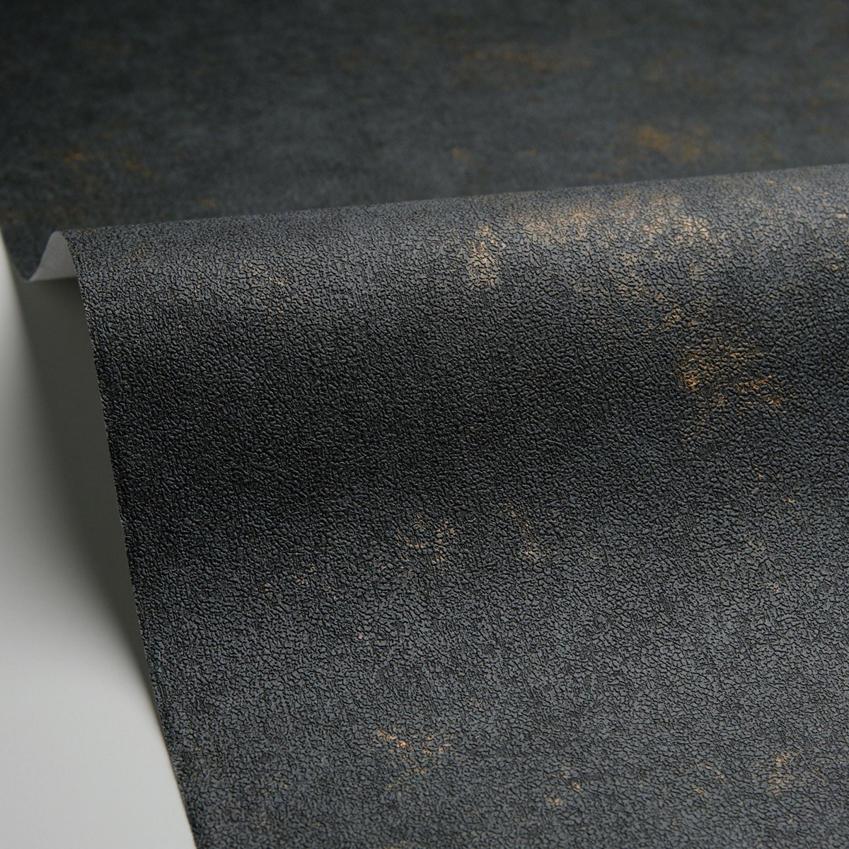 Papier peint Uni Terre Cuite Métallisé anthracite cuivré - Céramique de Casélio | Réf. CER105259149