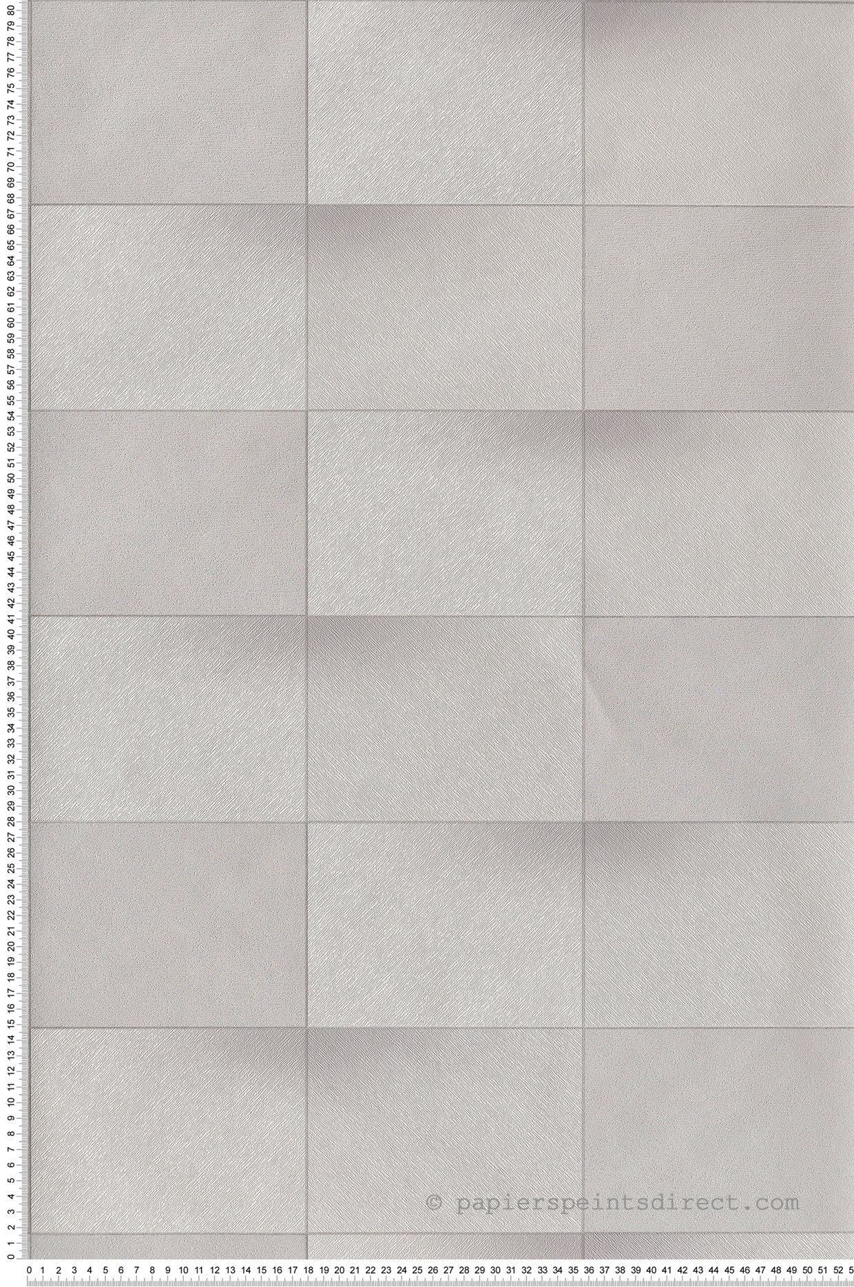 Papier peint Géométrique Blocks écru, gris et argenté - Perception de Casadéco | Réf. PERP86539127