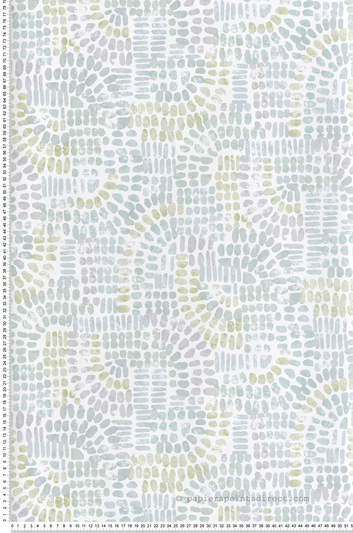Papier peint Empreinte Wanderer gris vert - Harmony de Lutèce | Réf. LTC-FD27214