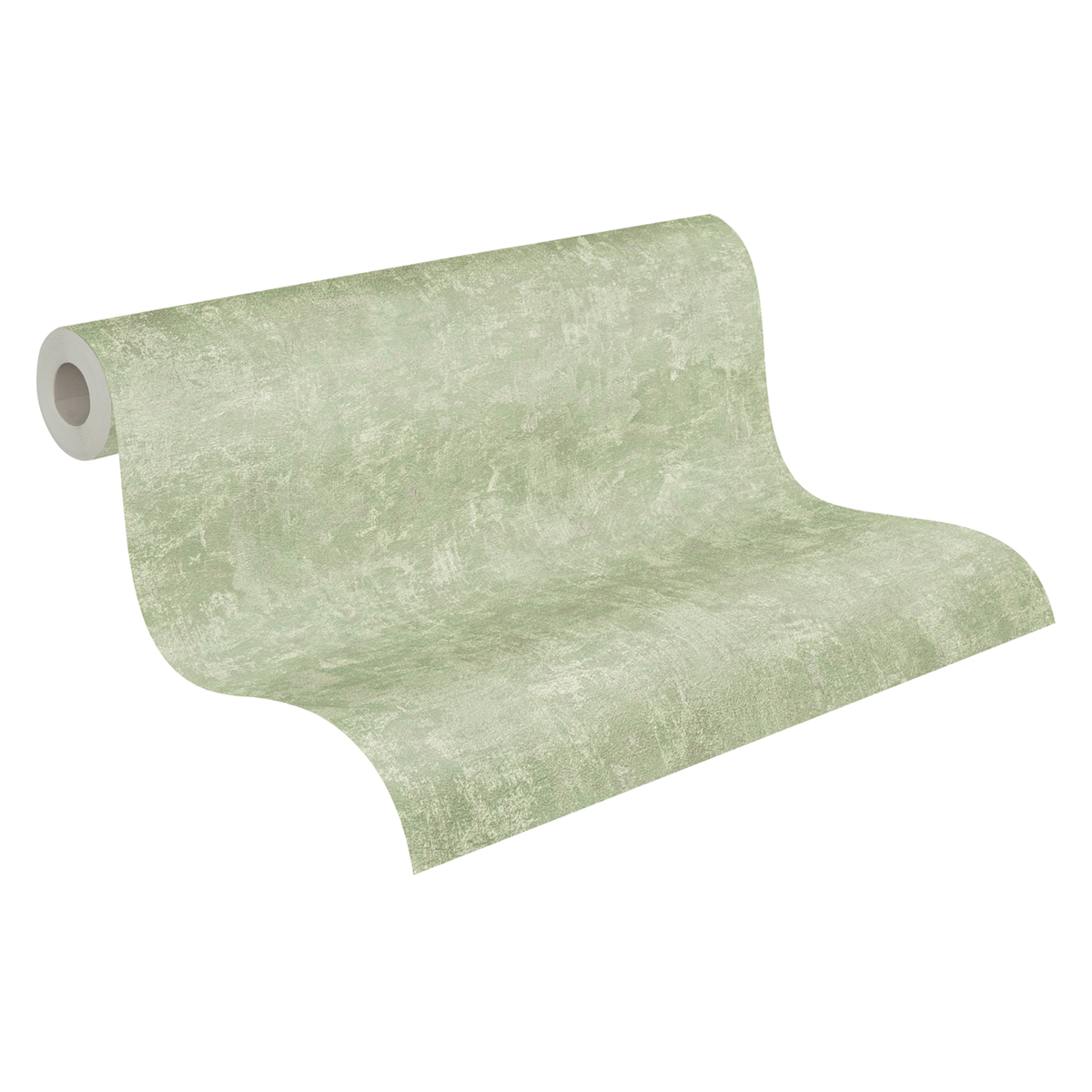 Papier peint Uni Sumatra vert - Natural Living d'A.S. Création AMB4 | Réf. AS-386392