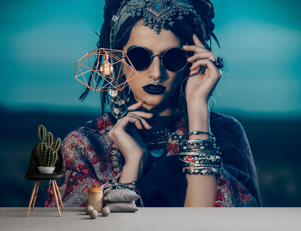 Papier peint panoramique Hippie La Bohème 1 - Référence DD113312 - Intissé 200g/m2 - Standard 400 x 270