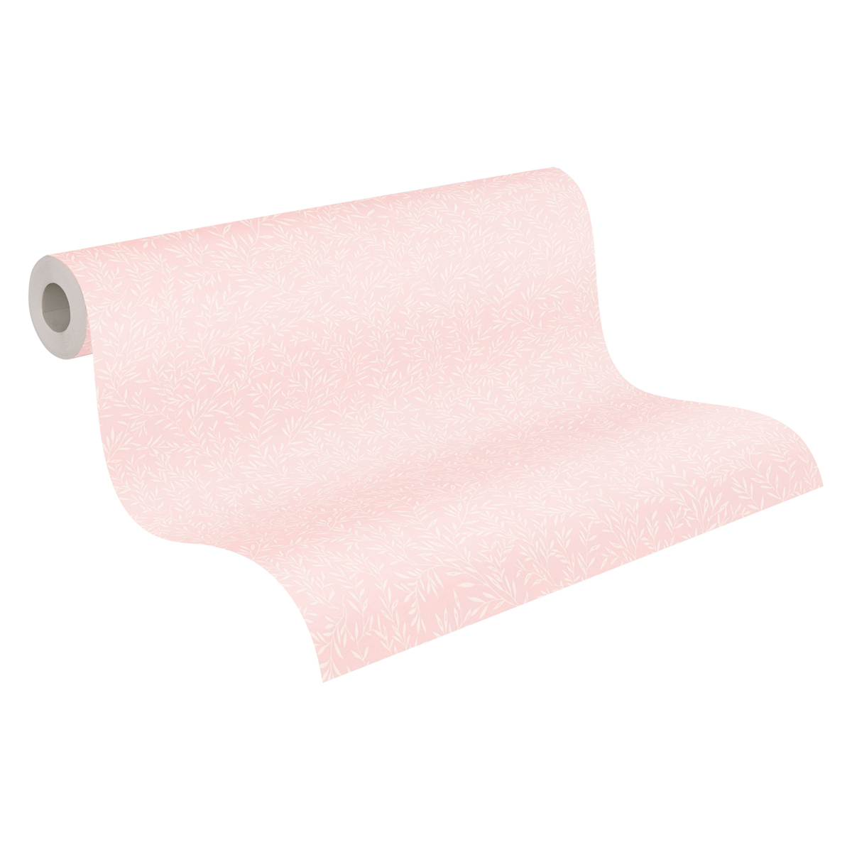 Papier peint Feuillage Vintage Olivier rose pastel - Maison Charme d'A.S. Création ROLL | Réf. AS-390733