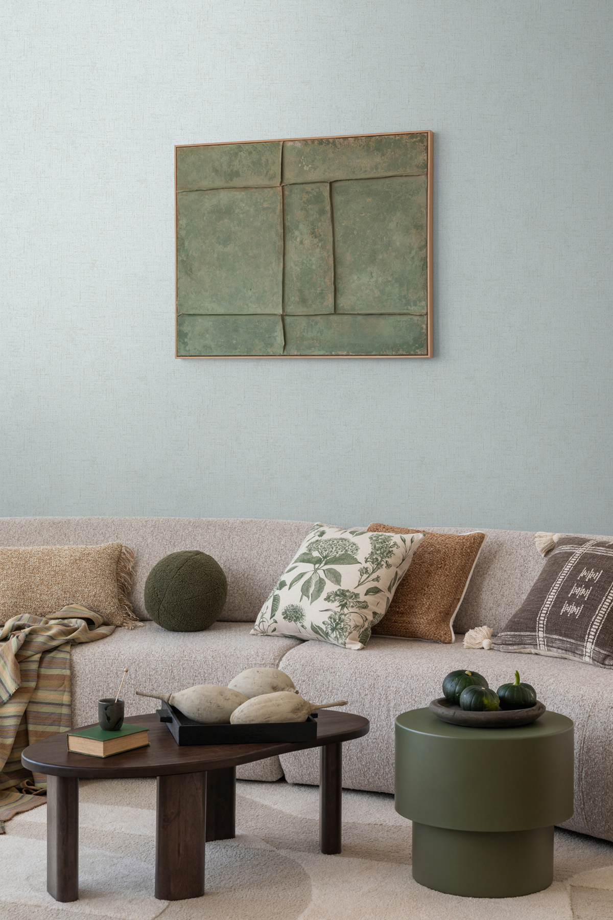 Papier peint Uni Tissage Métallisé bleu pâle argenté - Cosmoliving d'A.S. Création AMB2 | Réf. AS-790667