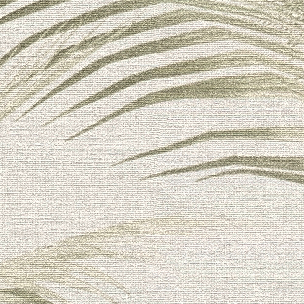 Papier peint Palme Moderne Urbain vert grège - Metropolis Michalsky 6 de Livingwalls ZOOM | Réf. AS-399802