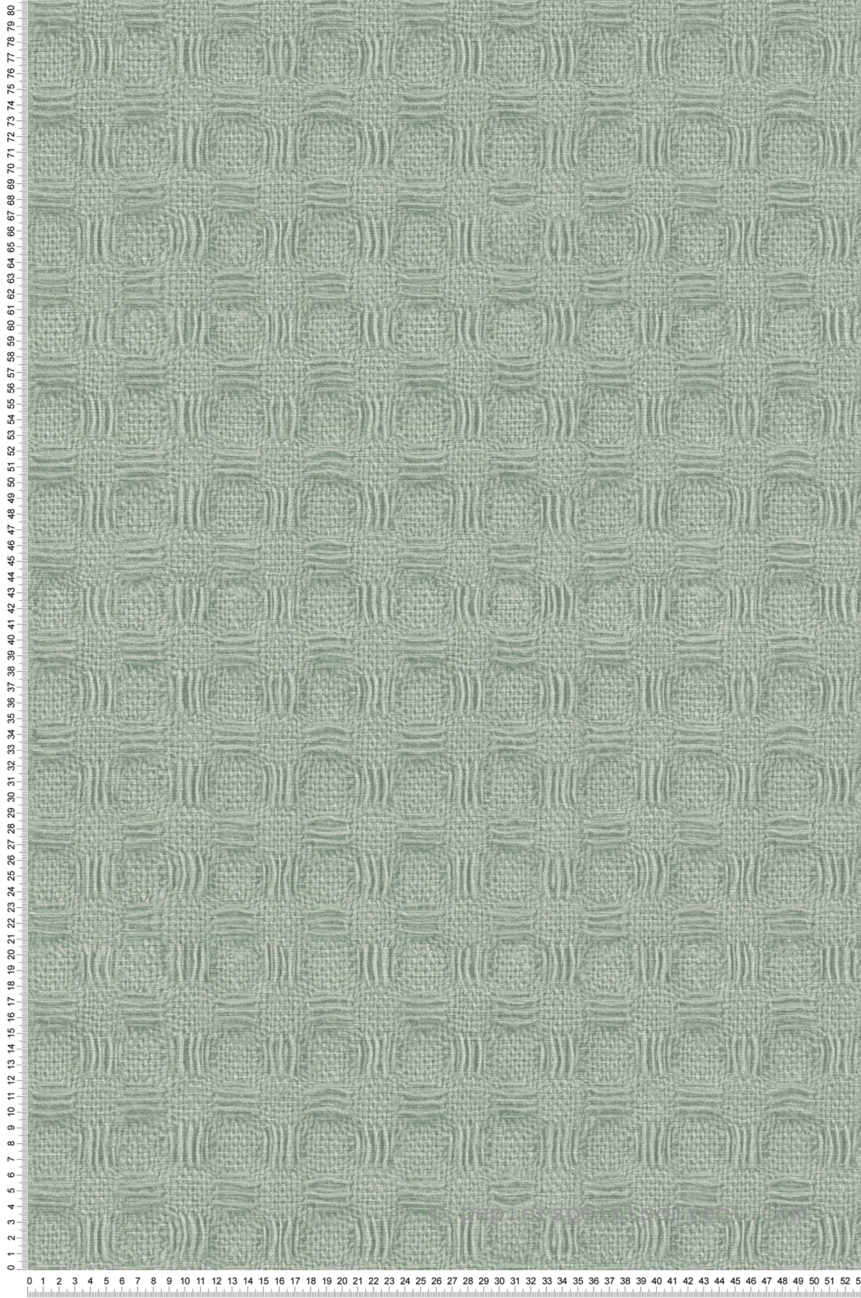 Papier peint Illusion 3D Boutis vert - Abaca de Lutèce | Réf. LTC-51232404