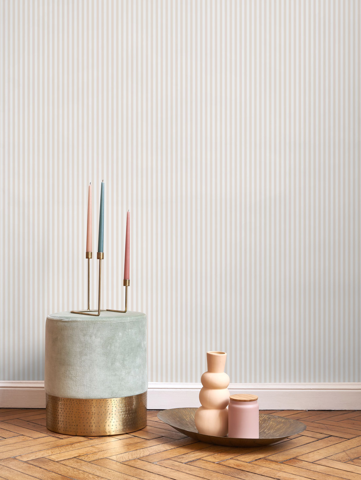 Papier peint Rayures beige - Once Upon A Time 2 de Casadéco | Réf. OUTD29881010