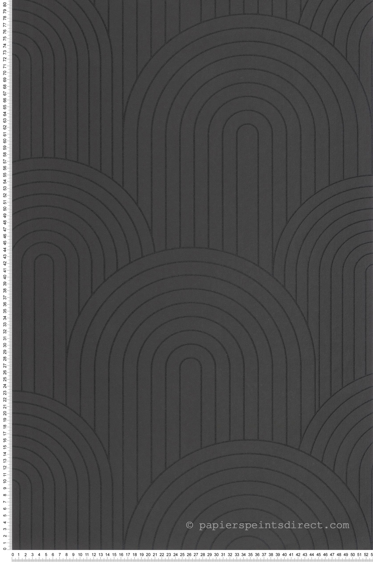 Papier peint Arches Curved Line noir - Moonlight 3 de Casélio | Réf. MNL3107119982