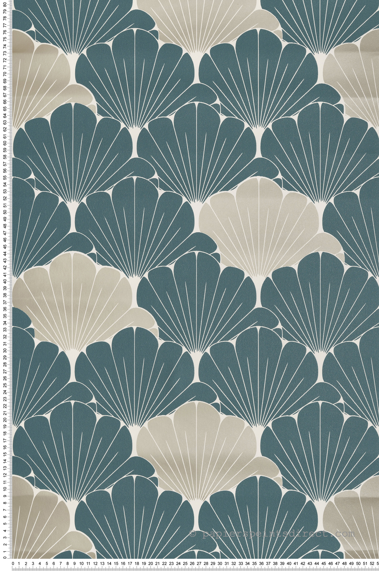 Papier Peint Ginkgo Art Déco canard doré - Elégance d'Ugépa | Réf. UGP-M64004