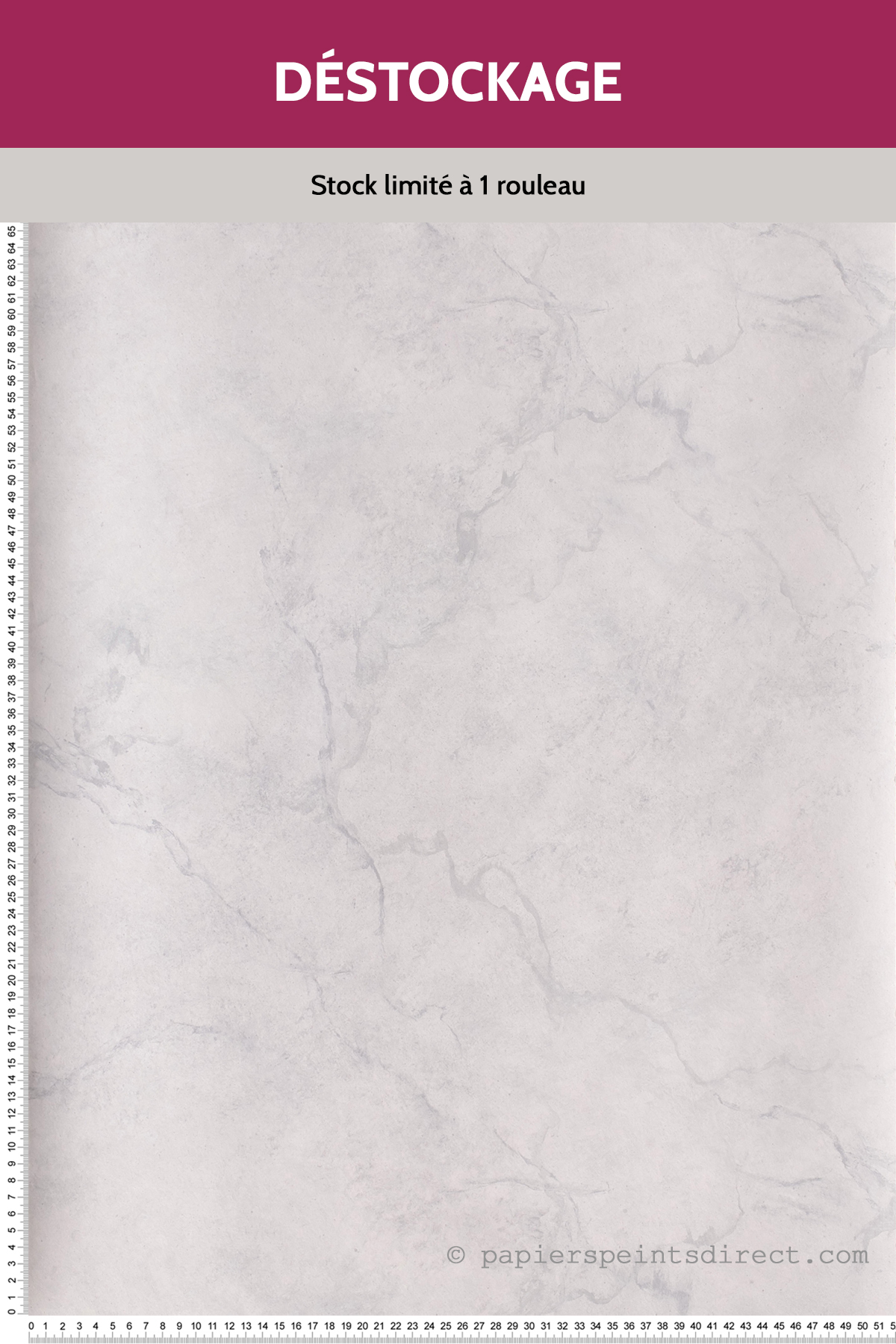 Papier Peint Destockage - Marbre étain