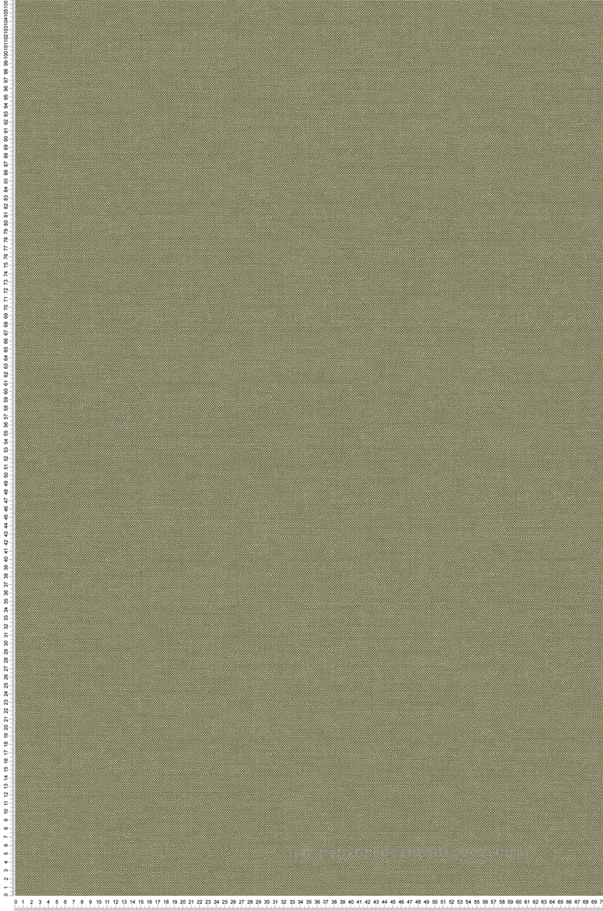 Papier peint Faux Uni Lin Lux vert kaki métallisé - Folies de Masureel | Réf. MAS-FOL901