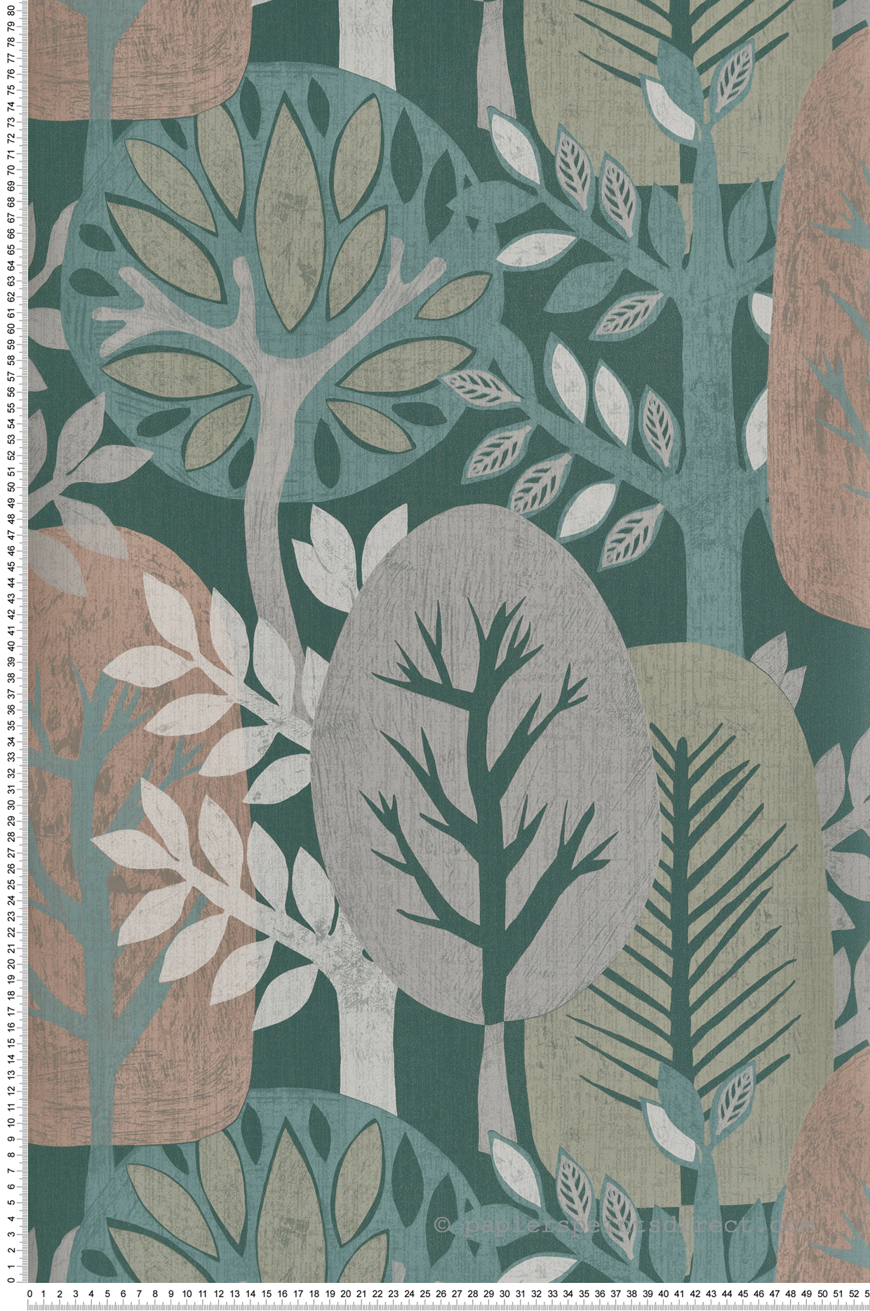 Papier peint Forêt Enfantin vert - Esterel de Montecolino | Réf. MC-AN28283