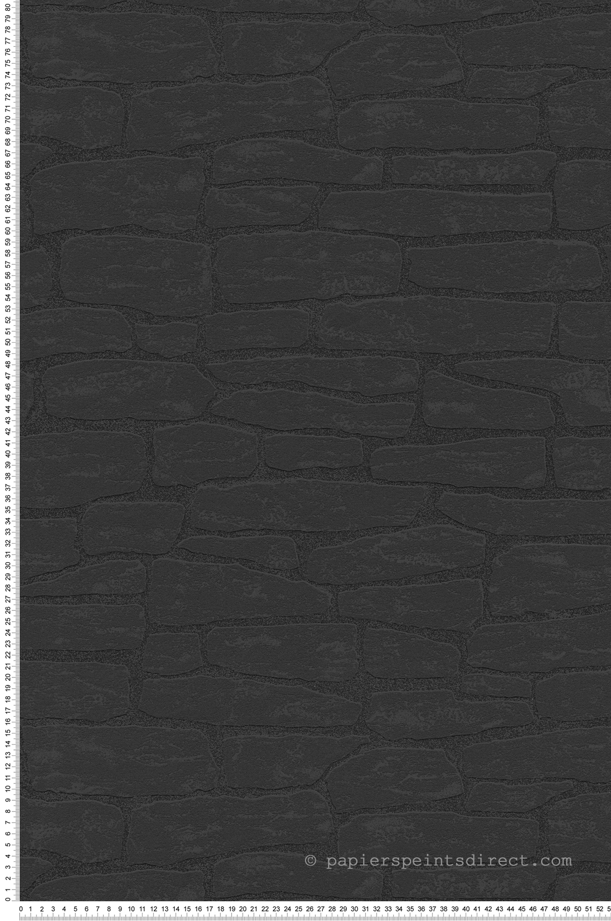 Papier peint Effet mur brique noir- Wood N Stone 2 d'AS Création | Réf. SP04415
