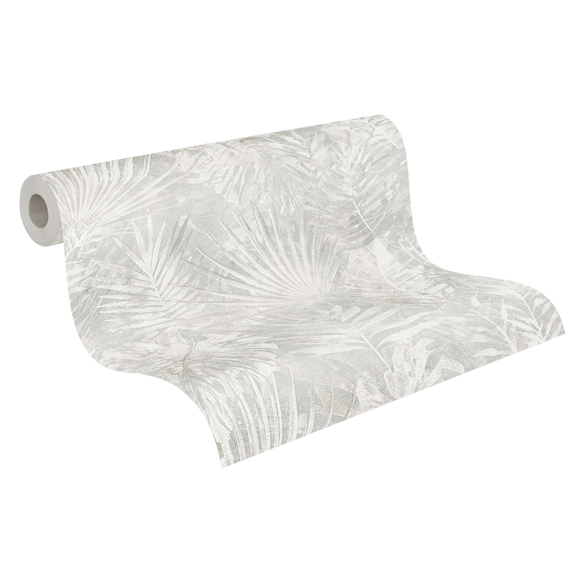 Papier peint Palmes Sumatra gris clair - Natural Living d'A.S. Création AMB4 | Réf. AS-386384