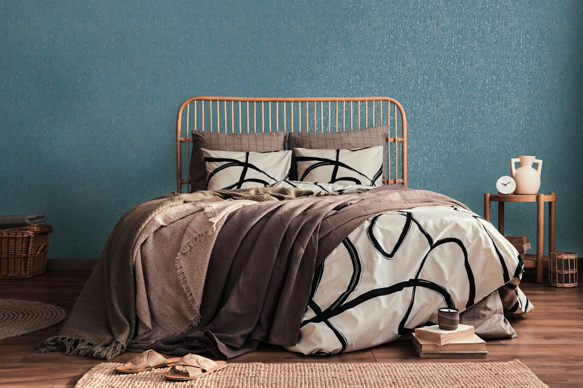 Papier peint Écorce Bois bleu argenté - Smart Surfaces d'A.S. Création | Réf. AS-395621