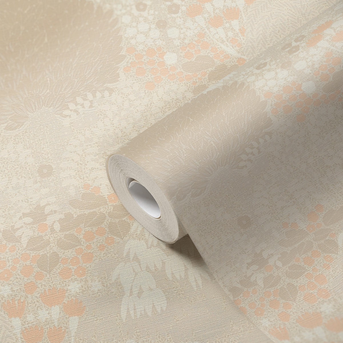 Papier peint Feuilles Arbres Giverny beige rose - Famous Garden d'A.S. Création AMB4 | Réf. AS-393502