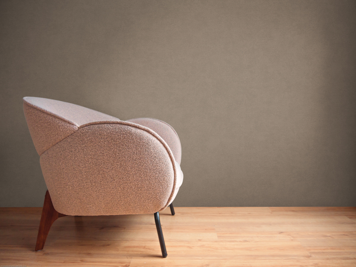 Papier peint Uni Suédine brun taupe - French Affair d'A.S. Création | Réf. AS-393419