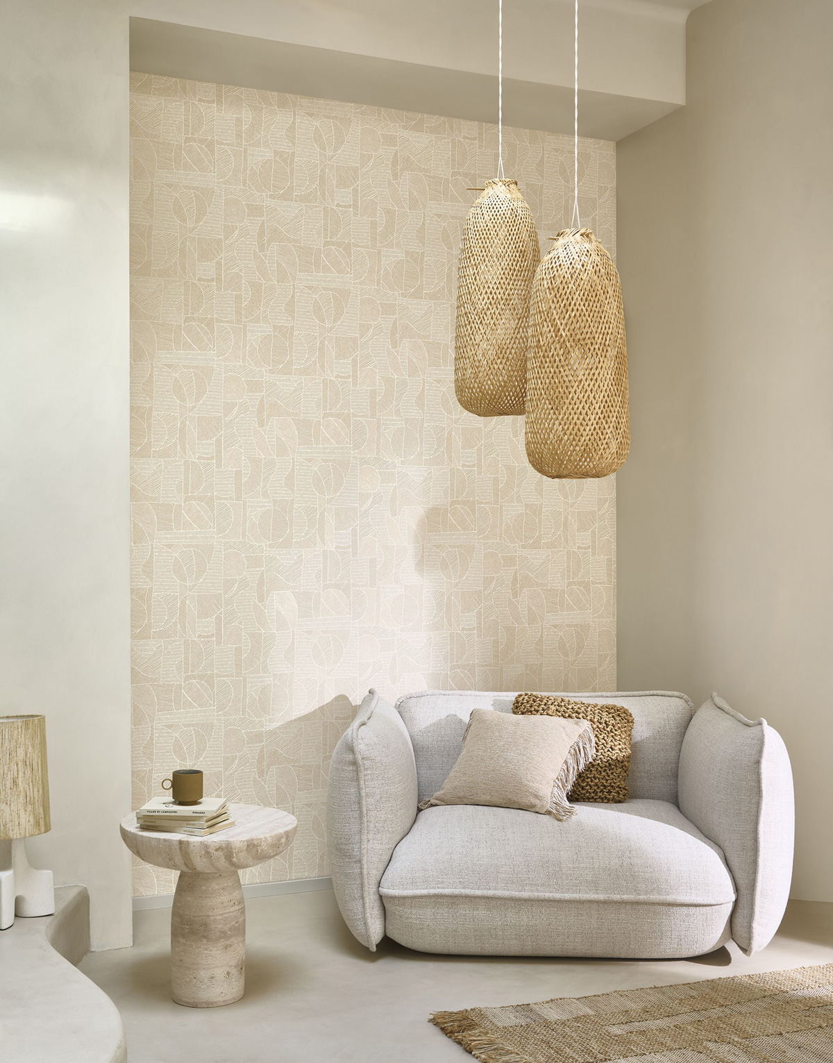 Papier peint Ethnique Motif Baman sable - Matera de Casadéco | Réf. MATA201161177