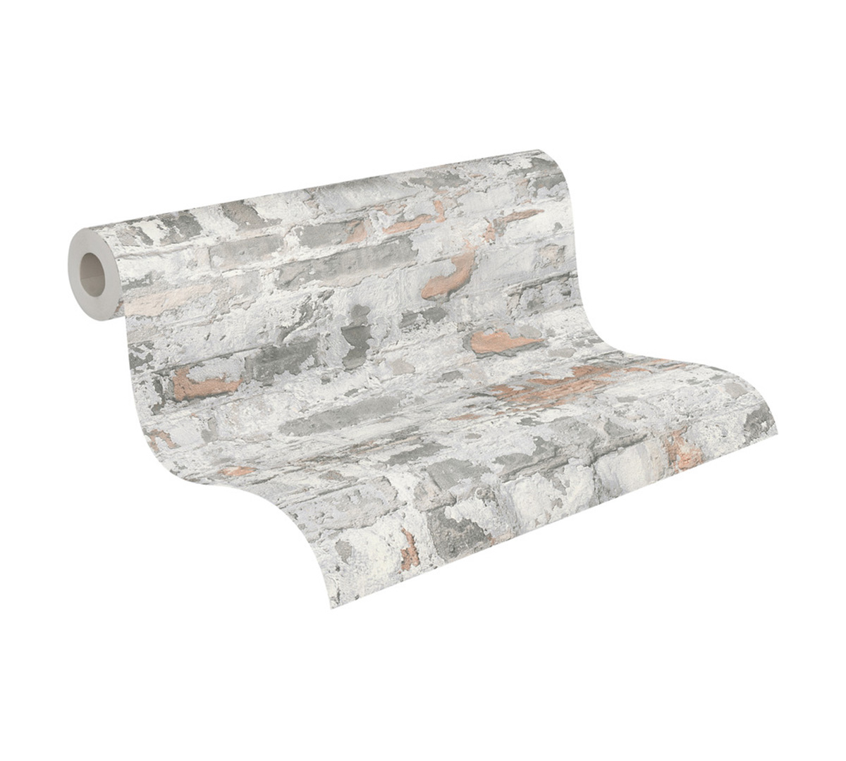 Papier peint Brique Usée brun gris - Elements 2 d'A.S. Création ROLL | Réf. AS-369292