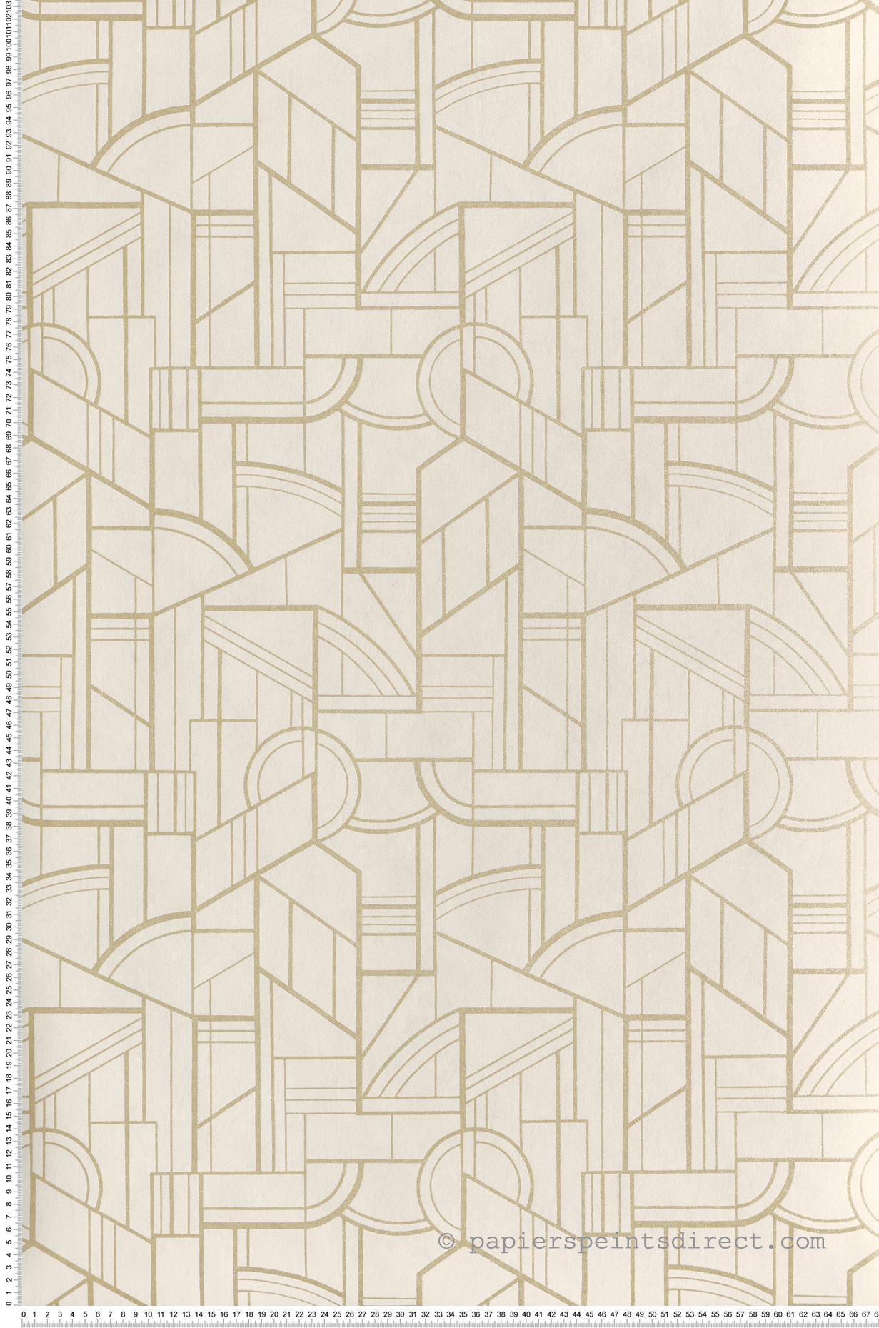 Papier peint Forme Cinétique sable doré - Faubourg des Lumières de Casamance | Réf. CAS-76292548