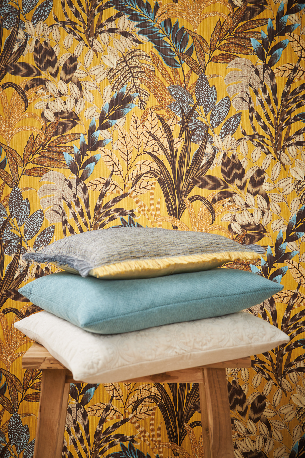 Papier peint Feuillages Exotiques maïs - Metropolitan Stories 2 d'AS Création | AMB Réf. SP15488