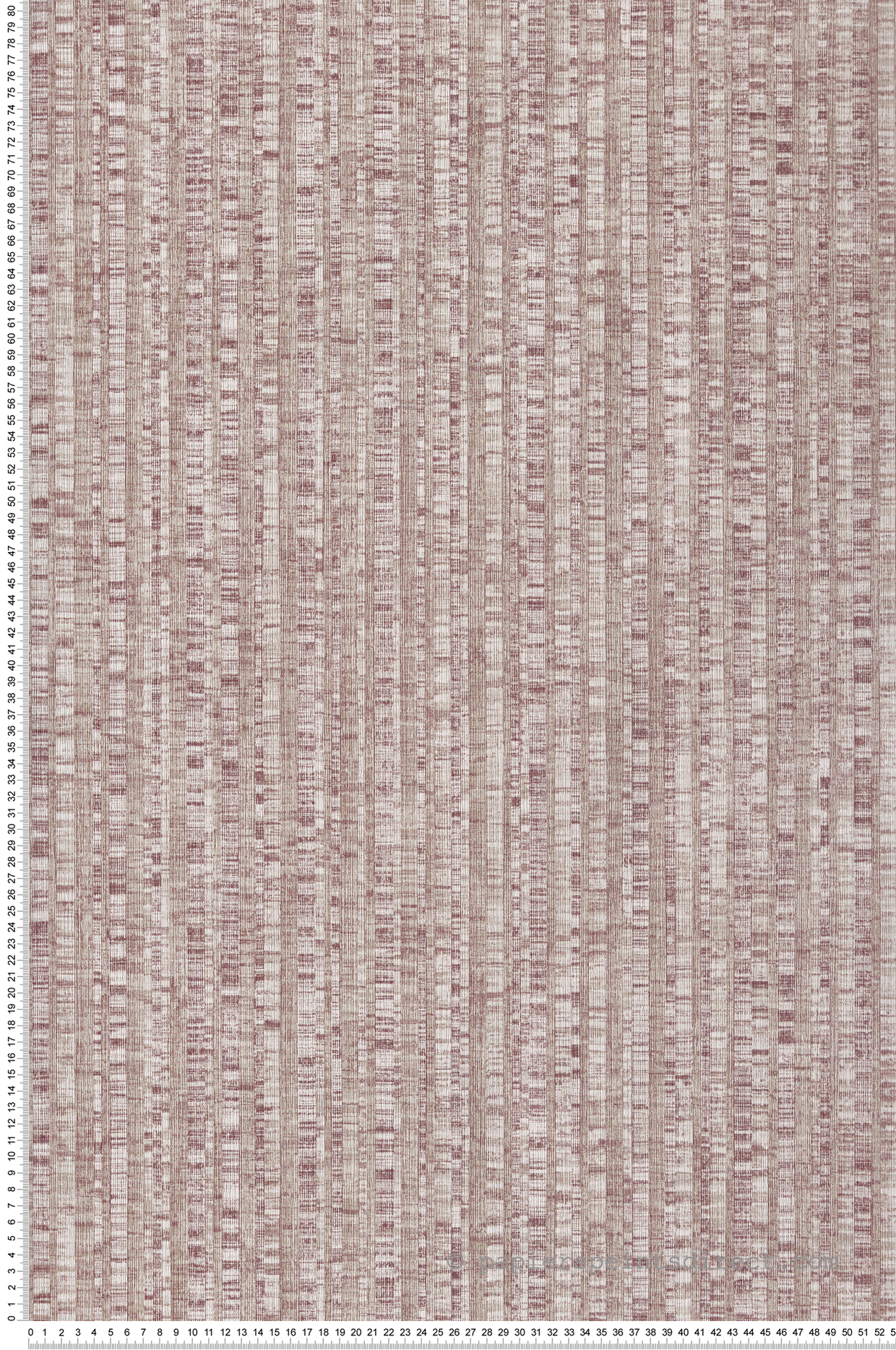 Papier peint Rayure Bengale Naturel prune - Sauvage 2 de Lutèce | Réf. LTC-G67768