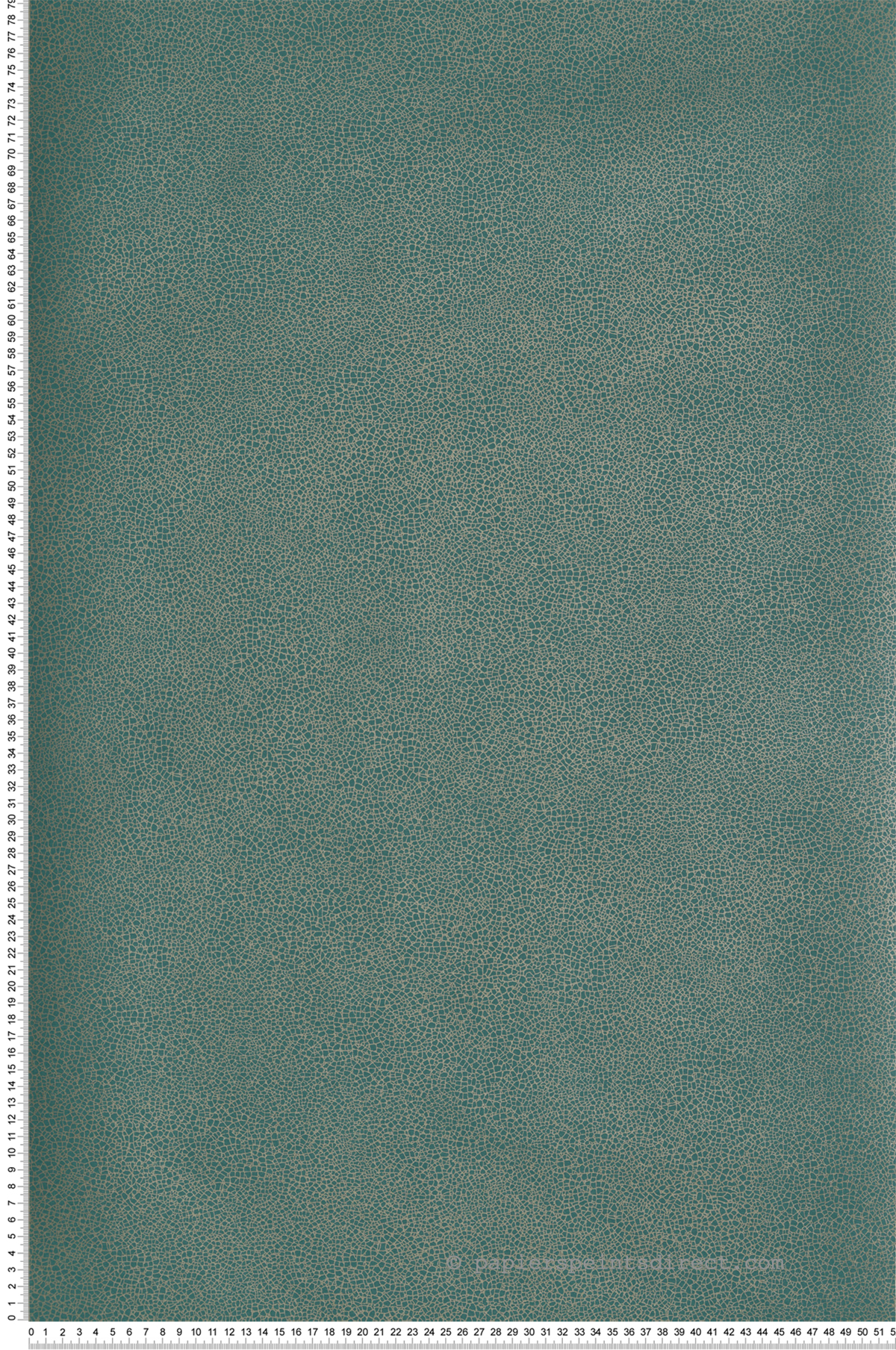 Papier peint Céramique Craquelée vert émeraude - Elodie 1838 Wallcoverings d'Initiales | Réf. INI-90714103