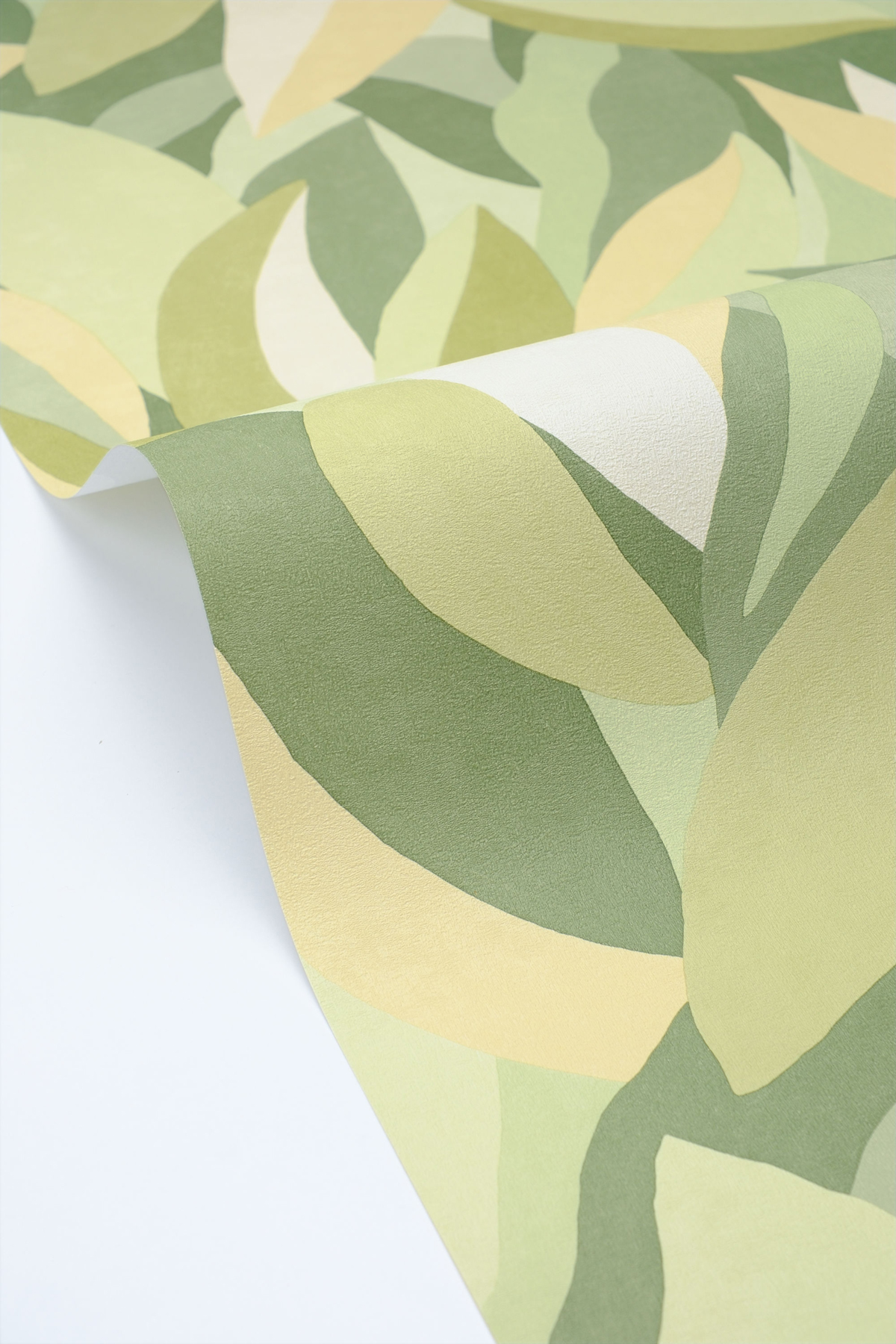 Papier peint Feuillage Graphique Ephyra vert - Elea de Casélio VAGUE | Réf. ELEA107357079