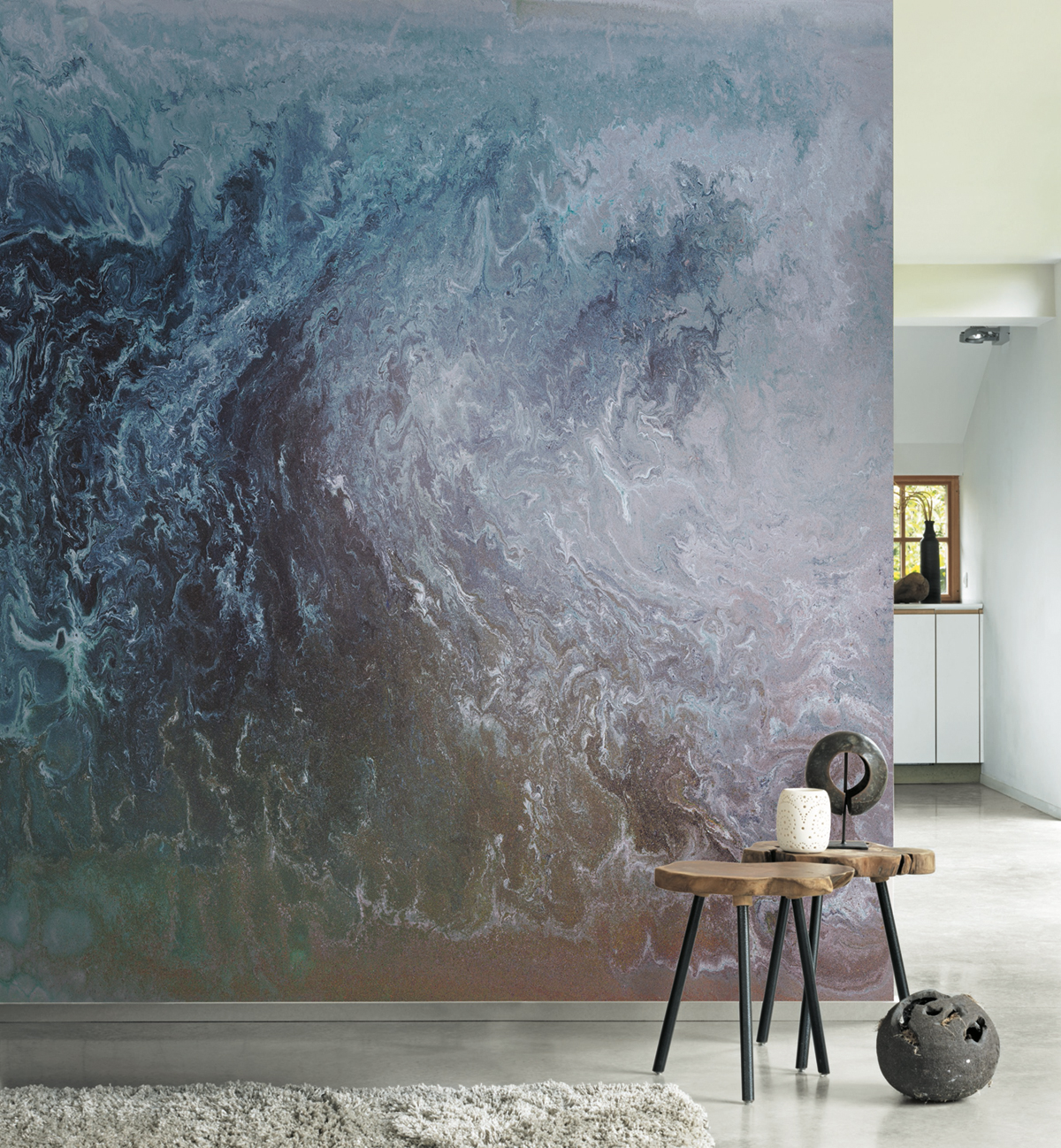 Papier peint Panoramique Vague Estuary gris - Beauty Full Image de Casadéco | Réf. BFIM84969421